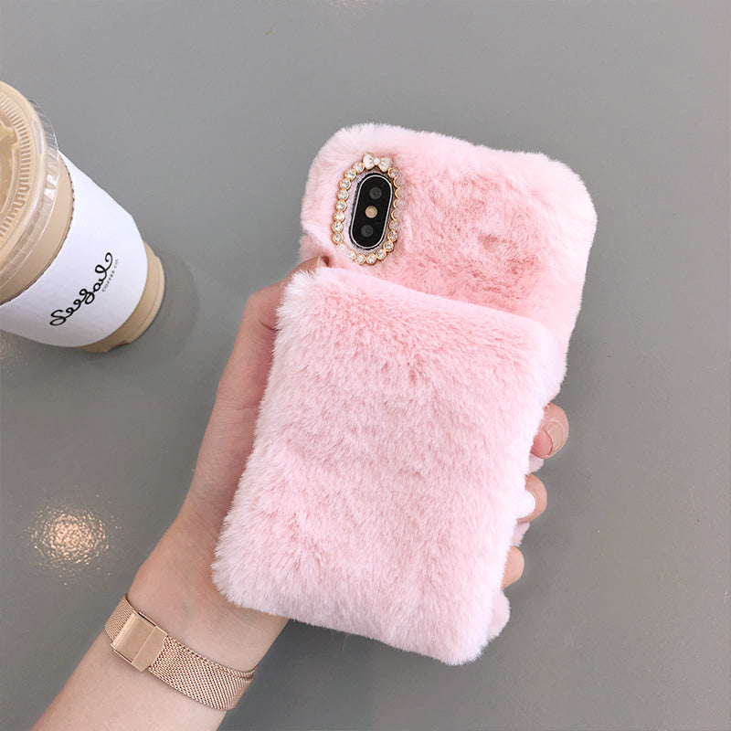 Winterprep™ Plush wristband phone case