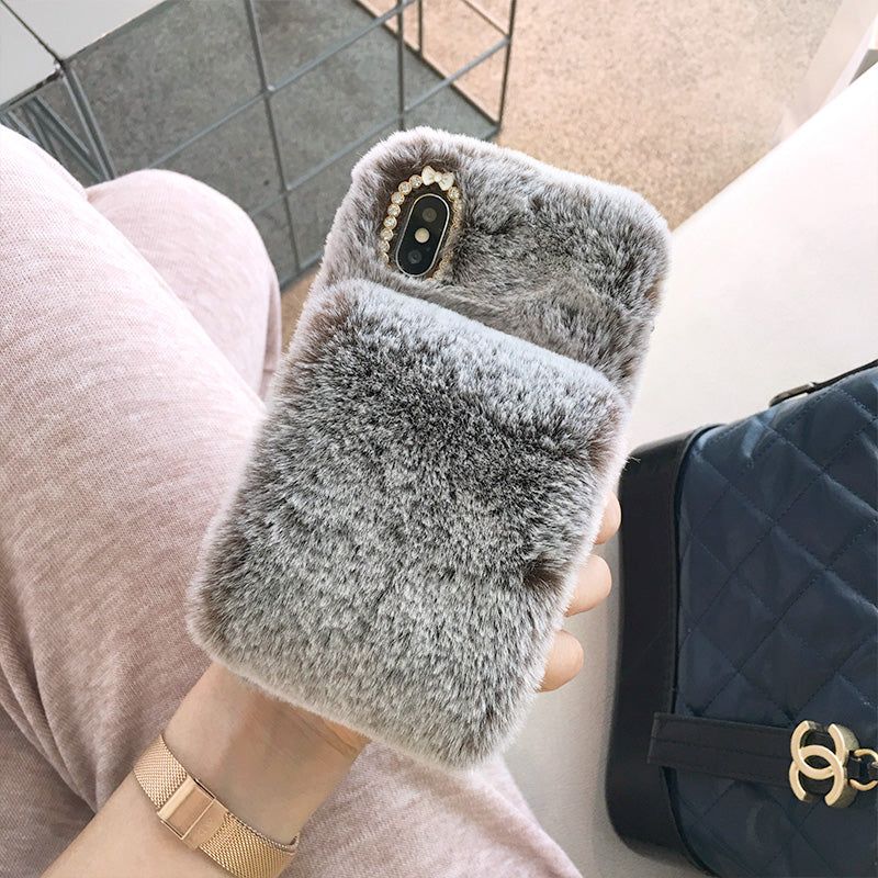 Winterprep™ Plush wristband phone case