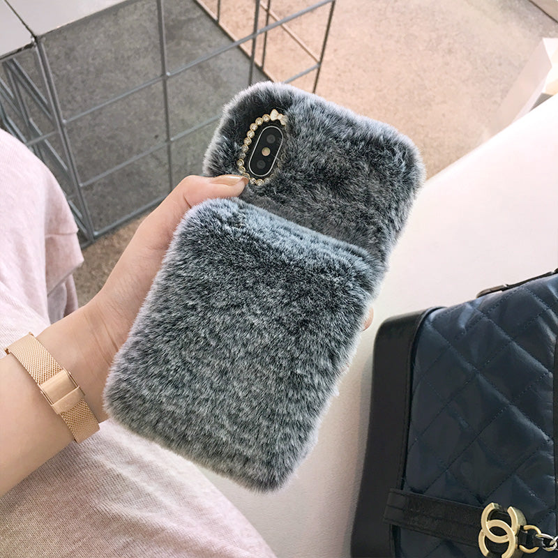 Winterprep™ Plush wristband phone case